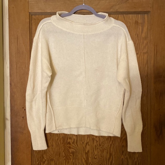 White Anthropologie Cashmere Sweater - Picture 1 of 5